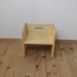 キッズチェア・箱椅子　/　国産ひのき 3枚目の画像