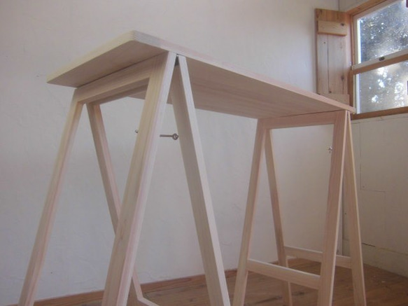 キッチンカウンターテーブル・作業台　/　キャンプギア（国産ひのき） 3枚目の画像