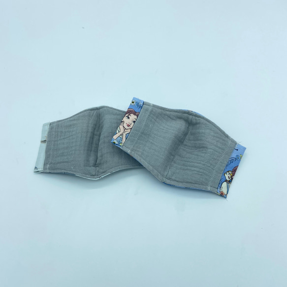 ハンドメイド立体マスクフィルターポケット付き 4枚目の画像