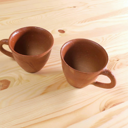 備前焼・コーヒーカップ(緋) 3枚目の画像