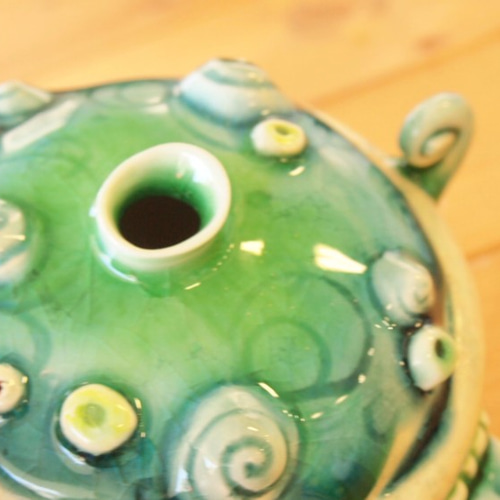 みかガマ カメさん花器