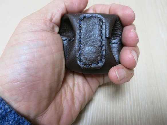 コインケース（punyupunyu　こげ茶） 2枚目の画像