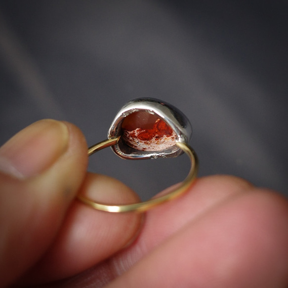 ファイヤー・オパールの指環 5枚目の画像