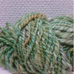 手紡ぎ■Shetland/Romney_55 g_小 2枚目の画像