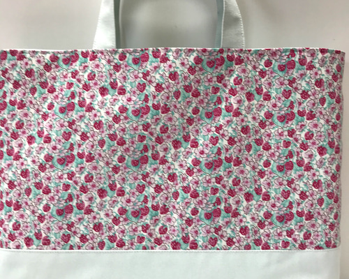リバティプリント使用♪アシュテッド♪レッスンバッグ♪赤ピンク