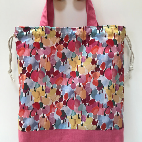 ハンドメイド☆巾着バッグ お着替え袋 体操服袋 リバティ やさし