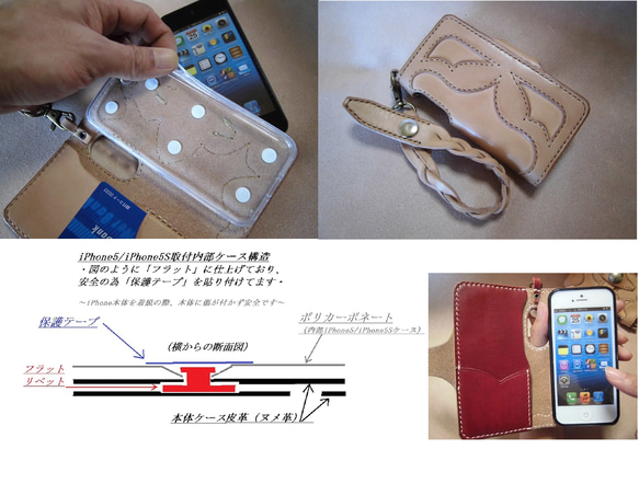 ～iPhone5s/5 Leatheｒ Case～ 「 セミオーダー」 4枚目の画像