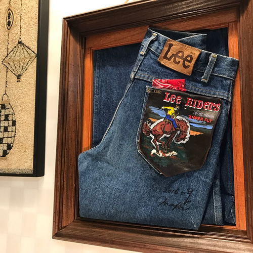 Leeの額縁 H.D LEE Summer Girl 店舗什器 ヴィンテージ 額縁 額装 C