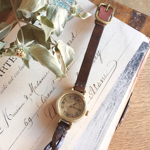 アンティーク風 腕時計【tresse】Brown 腕時計 CORO 通販 9538220