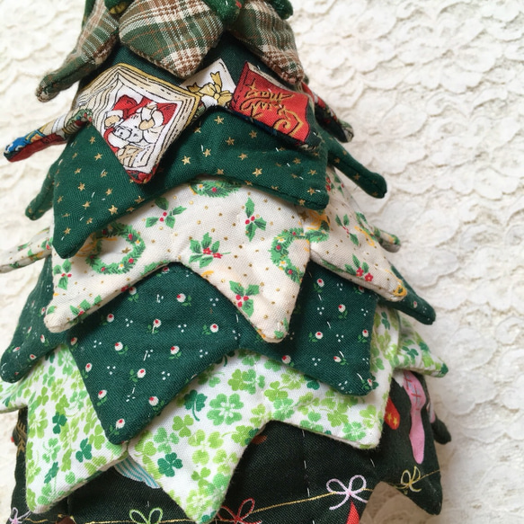 27㎝☆布のクリスマスツリー☆B 3枚目の画像