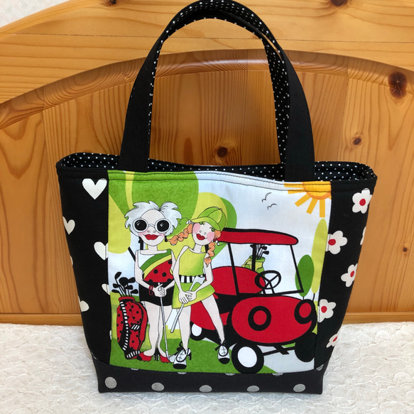 ロラライハリス ミニトート＊ゴルフハッピー＊B トートバッグ