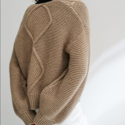 【受注製作】新品カシミア・セーター ニット オーダーメイド 豊富な色M -721 3枚目の画像