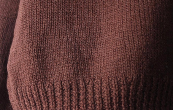 【受注製作】秋の色　刺繍 100%ウール・ セーター ニット HT-58 4枚目の画像