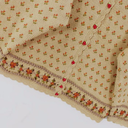 【1着限定】刺繍100%ウール・カーディガ・ セーター ニット KB112 3枚目の画像