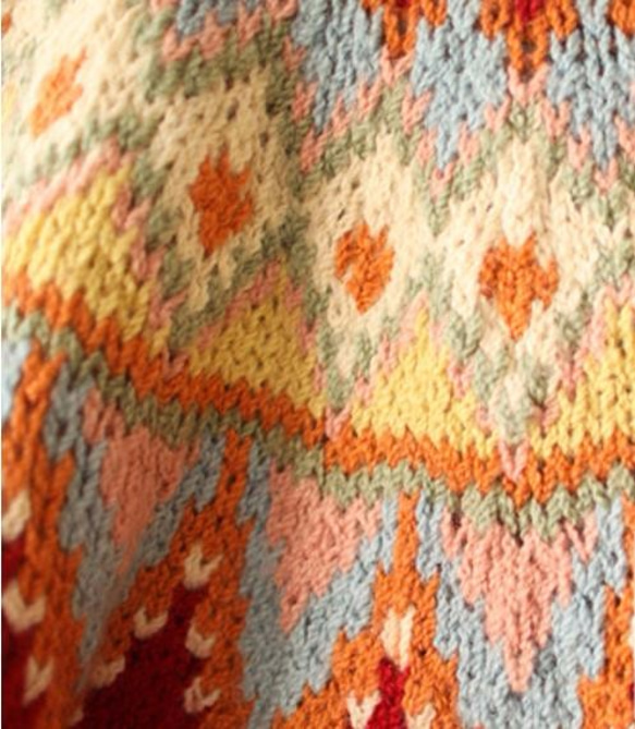 【再販売】虹色たっぷり　ウール・ セーター ニットHQ001 3枚目の画像