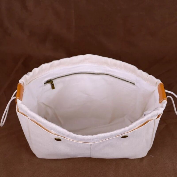 【受注製作】新作・手編み牛革ショルダトートバッグしっかりとした編み込み FB245 インナーバッグ付き 5枚目の画像