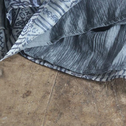 【受注製作】手染丝綿手作幅広・ワイドパンツBC33777 3枚目の画像