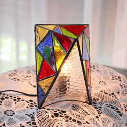 ステンドグラス製ランプ　（モザイク） 1枚目の画像