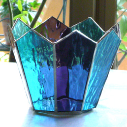 ステンドグラス　植木鉢カバー 1枚目の画像