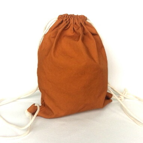 ドローストリングリュック(キャメル) リュック・バックパック