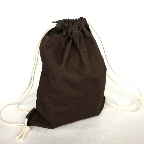 ドローストリングリュック(キャメル) リュック・バックパック