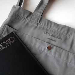 Grey two-way tote bag 兩用托特包（灰色） 第1張的照片