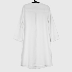 linen long shirt white亞麻家居長襯衣（白色） 第8張的照片