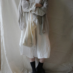 linen long shirt white亞麻家居長襯衣（白色） 第2張的照片