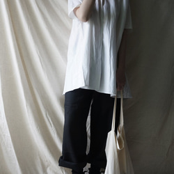 linen pants Black亞麻家居長褲 第2張的照片