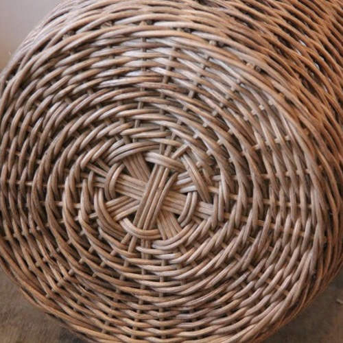 天然素材のナチュラルなかご【籐ラタン ワンハンドルポットバスケット