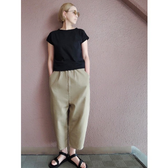 RATA❤️以輪廓為傲❤️寬鬆舒適的棉麻褲，適合S到L碼❤️時尚休閒 第1張的照片