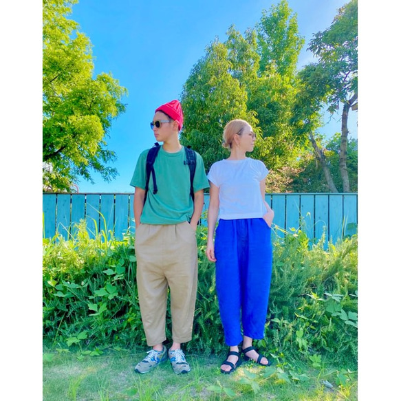 RATA❤️以輪廓為傲❤️寬鬆舒適的棉麻褲，適合S到L碼❤️時尚休閒 第5張的照片