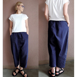 RATA❤️以輪廓為傲❤️寬鬆舒適的棉麻褲，適合S到L碼❤️時尚休閒 第6張的照片