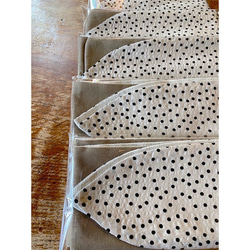 ❤️RATA❤️優雅小圓點裹身式頭巾❤️ 第4張的照片