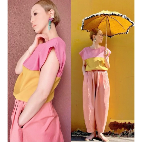 RATA❤️Lサイズ❤️一目で可愛い大人のカラートップス❤️ 1枚目の画像