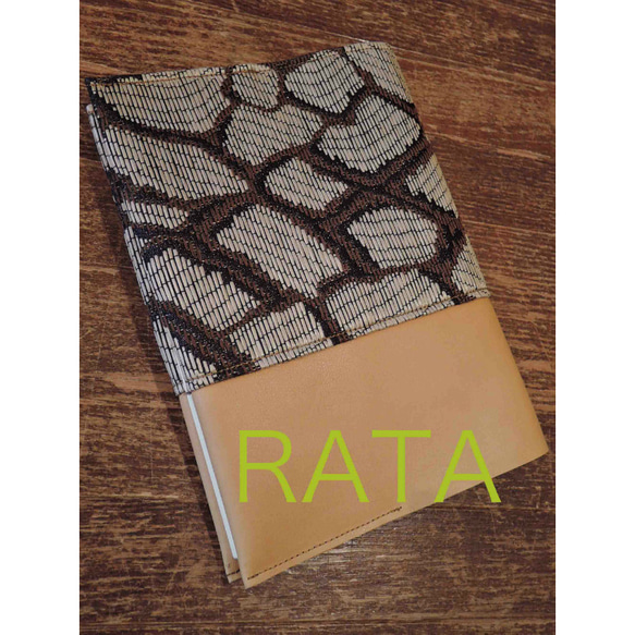 RATA レザーカバーの『note♥book』BK/A５サイズ 2枚目の画像