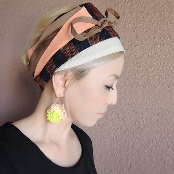 RATA❤️『シックなカラーの巻き型ターバン』アレンジ自由です
