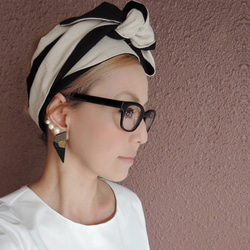 ヘアクリップ Uピン（ガーランドリボン 水色） ロリィタ ヘアメ