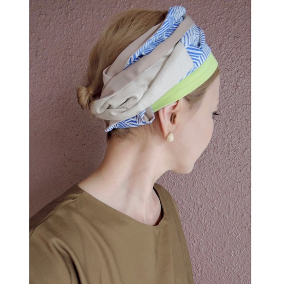 ❤️RATA ❤️ 棉麻 ❤️ 漂亮的捲形頭巾 ❤️ 第2張的照片