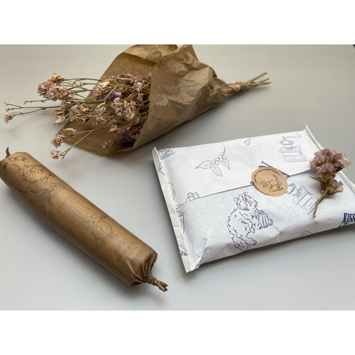 薄葉紙のラッピングペーパー メッセージカード Noizm 通販