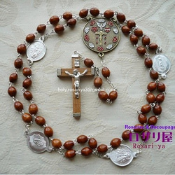 ロザリ屋　<ご聖体メダル付き＞　聖母の御傷のチャプレット　（キリストからの啓示：イギリス） 2枚目の画像