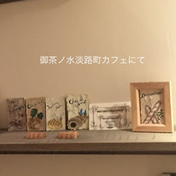 【ミニ額入り原画】紙粘土に絵を描いてみた☆モーニング2枚セット(洋食)☆ 5枚目の画像