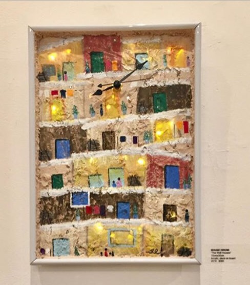 絵画　粘土　額