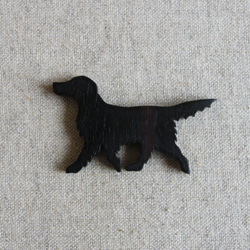 黒ラブ木製アクセサリー（セミオーダー） 2枚目の画像