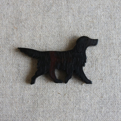 黒ラブ木製アクセサリー（セミオーダー） 6枚目の画像