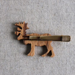 トナカイ木製ネクタイピン 4枚目の画像