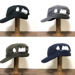 ワークキャップ「シマエナガ」BLK 6枚目の画像