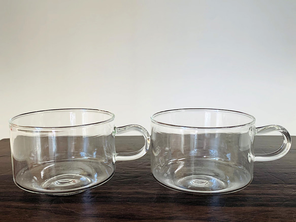 耐熱ガラスのマグカップ 29（ペアセット） 1枚目の画像