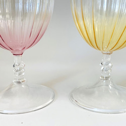 耐熱ガラスのワイングラス 7（4点セット） 2枚目の画像