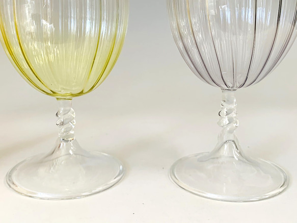 耐熱ガラスのワイングラス 7（4点セット） 3枚目の画像